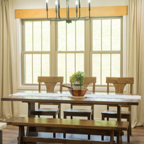 Dining room windows