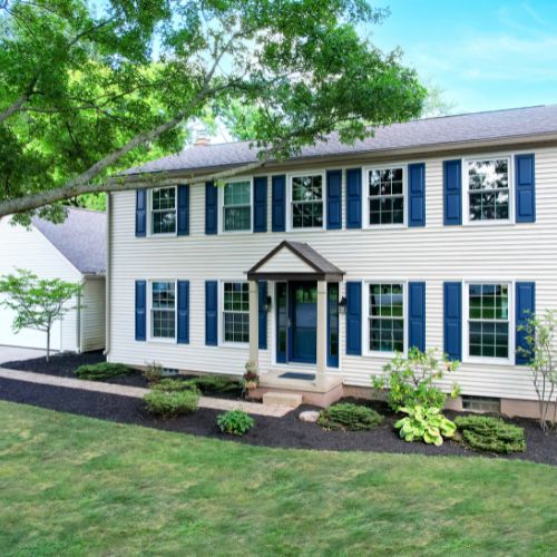 Colonial style home windows